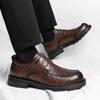 Business Dress Microfiber Leather Shoes 2025 New Men's British Style Comfortable Retro Trend Casual Versatile Large Size