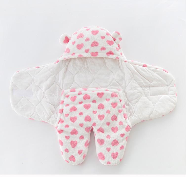Anti-Startle Cotton Swaddle Blanket for Newborns - All-Season Baby Sleeping Bag