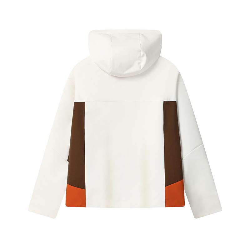 Fila Original Fashion Retro Minimalist Casual Sports Versatile Soft Comfortable Two-Piece Set Down Jacket Women Outerwear Cloud-White F11W549913FWT