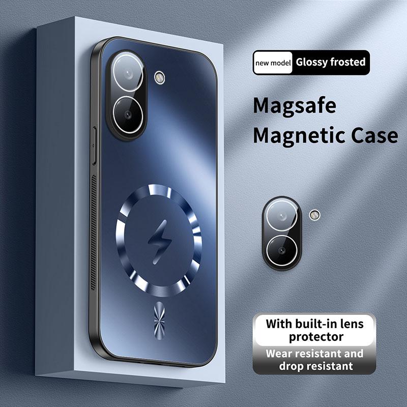 Para Xiaomi POCO X8 Pro Funda Dura Mate PC Magnética Carga Inalámbrica Protección Trasera del Teléfono Para POCO X8Pro Carcasa Paracho