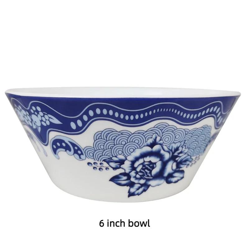 

Blue and White Porcelain Dinner Set Plates and Dishes Hotel Restaurant Bone China Plate Kitchen Plates Sets