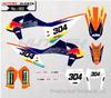Compatible Decals for 19-22 KTM SX250F EXC, Kaixi Hengjian, Bosuer X6, Mingfu Off-Road Motorcycles