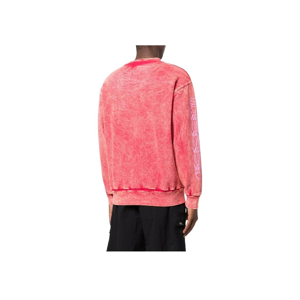 Vans Letter Print Crew Neck Pullover Long Sleeve American Sweatshirt Unisex sweatshirt Pink VN0A5GYFYZUFYZU