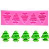 Chritstmas Tree Silicone Mold 5 Even Baking Mold Fondant Chocolate Cake Mold Baking Tool