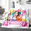 Custom Name Ms. Rachel Theme Printed Blanket - Perfect for Couch, Bed, Travel & Outdoor Use | Machine Washable, Cozy & Durable.