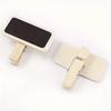 30Pcs Wooden Mini Blackboard Clips Message Slate Rectangle Clips Memos Label Brand Price Panel Card Place Number Table Wedding