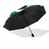 1 Stück Wolfsmond Mandala Faltbarer Regenschirm, Langlebig, Geeignet für Outdoor-Aktivitäten oder Regen, Geeignet für den Weg zur Arbeit yy251027121