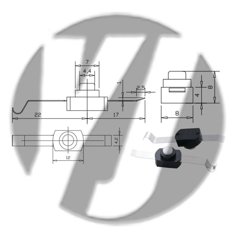 12x12 LED Flashlight Desk Lamp with Self-Locking Power Switch