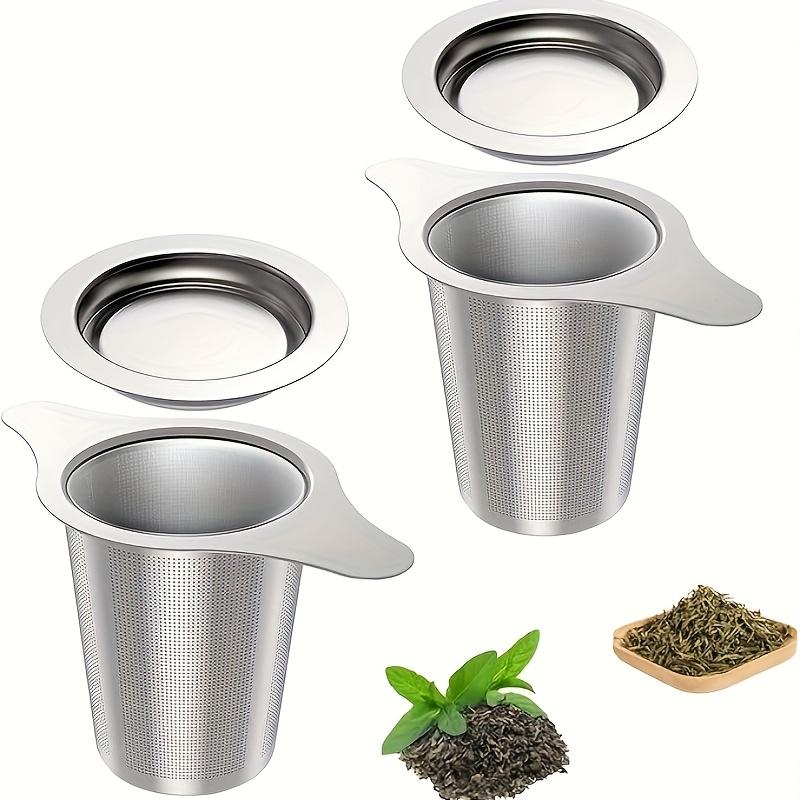 Advanced Tea Filter with Dual Handles - A Mesh Filter Suitable for Bulk Tea, Coffee, and Spices, Ergonomically Designed, Durable Metal Tea Separator
