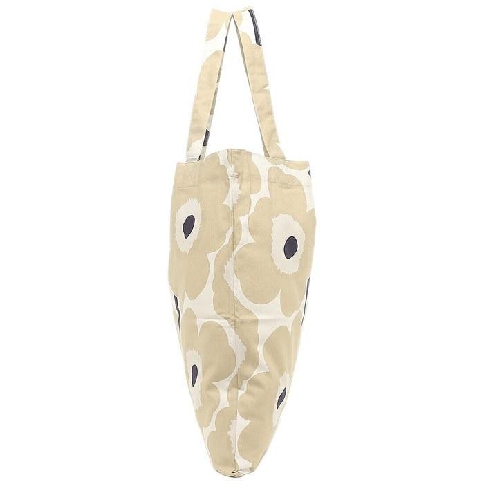 Marimekko Tote Bag Pieni Unikko Beige Women's 069915 185 A4 Size Beige / White
