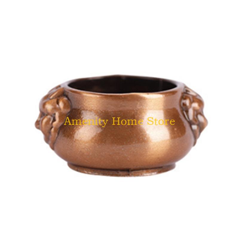 F26C Incense Holder for Stick Incense Burners 7 Holes Cone Incense Holder with Ash Catcher for Meditation Home Office Decor