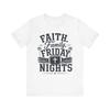 Faith Family Friday Nights T-Shirt and Kids Tshirt | Football Cross Design
