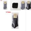 Comfortable Men's Summer Cotton Black Invisible Boat Socks Breathable Thin White Ins