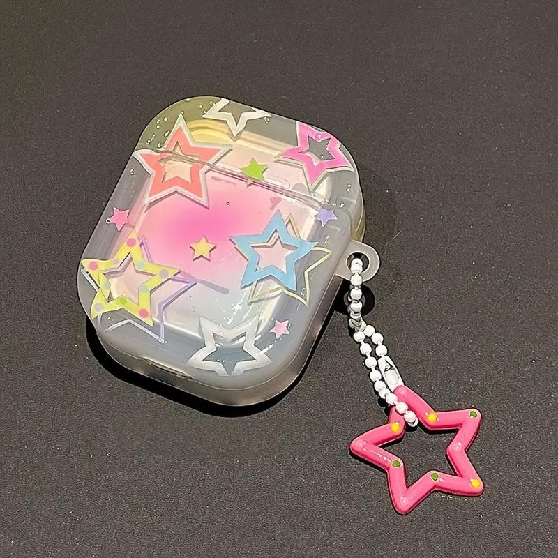 Cartoon color stars for AirPods 1 /1 generation Pro1 Apple Bluetooth headset protective case 1st generation