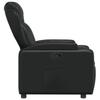 Relaxation Armchair Black Synthetic Leather
