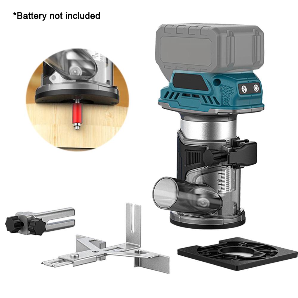 Variable Speed Router Cordless Wood Router For Woodworking Projects Rack And Pinion Depth Mechanism Collets 6mm 6.35mm 14mm