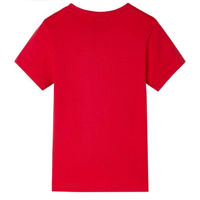 T-shirt pour enfants rouge 92/104/116/128/140