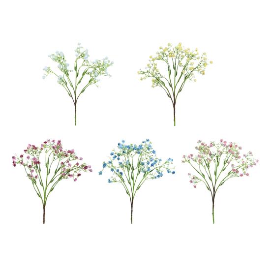 Artificial Flower Bouquet Silk Faux Floral Arrangement for Wedding Home Decor Lifelike Fluffy