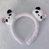 Adorable 2026 Panda Hair Accessory: Cute Round Headband & Funny Clip for Girly Wash Face Routine