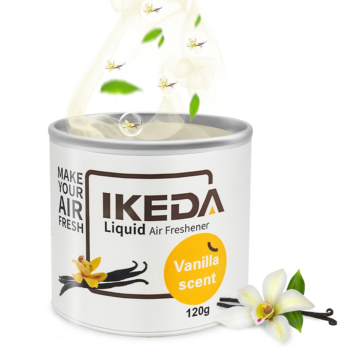 

IKEDA Car Air Freshener: Car Fresheners | Strong Fragrance | Smoke Smell Remover | Liquid Cans Freshener | For Auto H