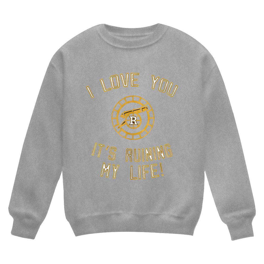 Накалённое соперничество Бостон Рейдерс Хоккей Это Разрушает Мою Жизнь Свитшот Унисекс Оверсайз С Длинным Рукавом Уличный Стиль Пуловеры M серый 1790₽
