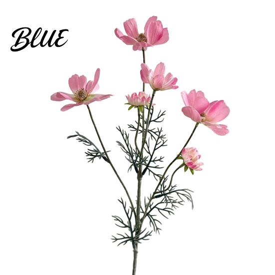 Long Lasting Floral Realistic Maintenance Cosmos Stem Flowers Decor Artificial Faux Fake Free Flowers for Dining Table Centerpieces Wedding