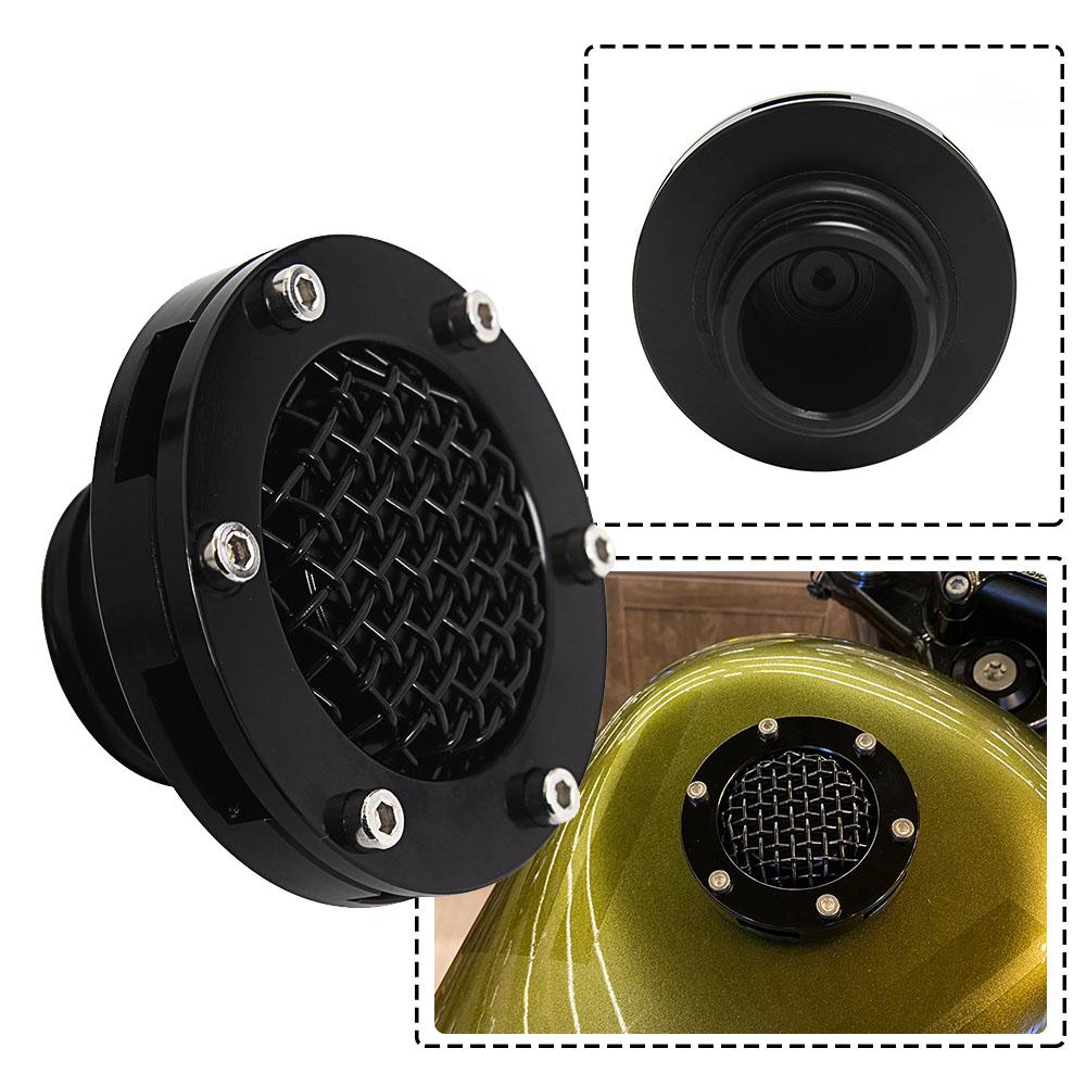 Motorcycle CNC Aluminum Copper Fit For Harley Sportster XL 1200 883 48 Softail Dyna Road King Grid Oil Tank Caps Fuel Tank Cover
