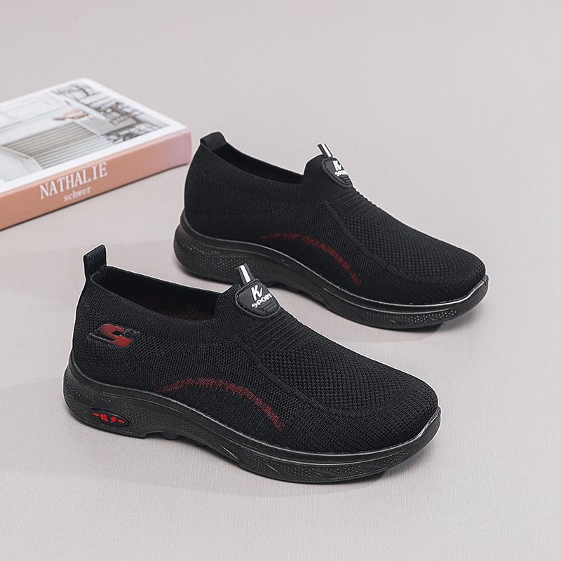 Fashion Sale Shoes Women's Summer Sneakers Leisure Sneaker Daily Commuting Shoes Flat Bottom Comfortable Slip On Sock Solid Color Women