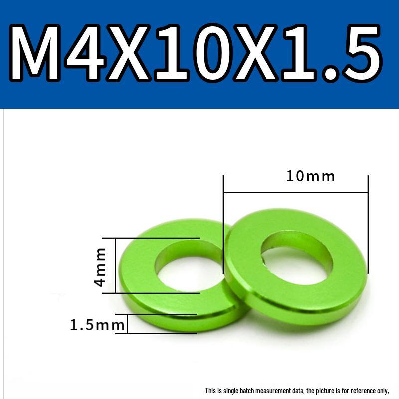 Colorful Aluminum Alloy Flat Washer & Spacer (M4/M5/M6/M8)