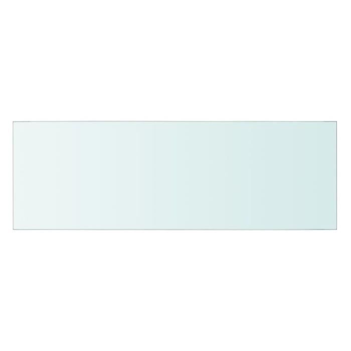 Panneau d'étagère en verre - vidaXL - 60 x 20 cm - Transparent - Verre trempé - Contemporain