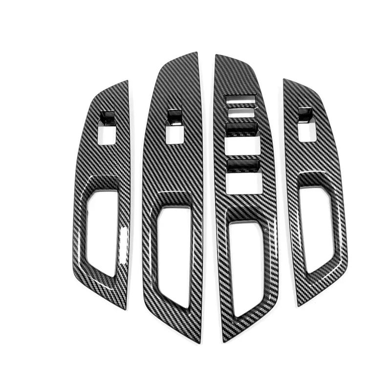 Car Door Window Lift Cover Panel Trim For Changan UNI-V Univ    2024 2025 Carbon Fibre Interior Accessories Stickers