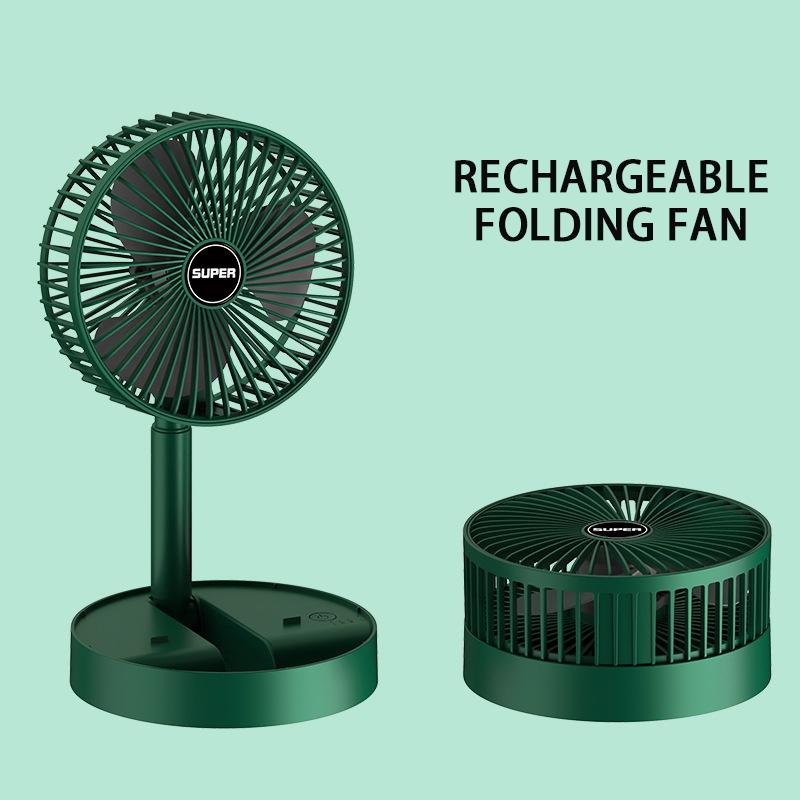Foldable Fan Portable Silencioso Floor Fan Ventilador Portatil USB Rechargeable Third Gear Summer Table Desk Outdoor Camping Fan