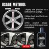 120g Scratch Repair Paste for Car Wheel Steel Alloy Hub Polisher with Sponge Metal Rim Swirl Restoration Swirl Auto Maintenance