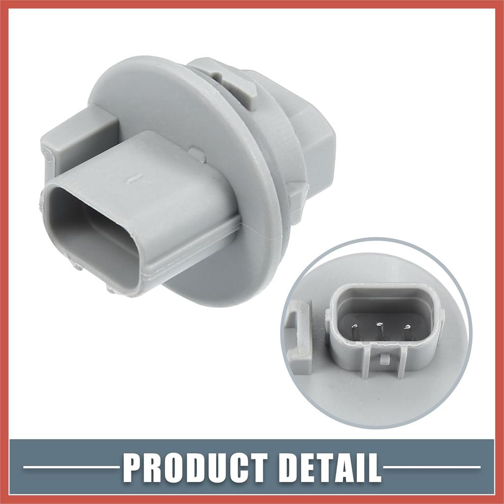 ACROPIX Turn Signal Pointer Light Bulb Socket 33302S5AA01 for Acura RDX 2007-2015 Plastic Gray (Set of 2) Car Parts