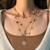 Multilayer Long Necklace with Beaded Designs Sun Pendant Necklace Fashionable Bohemian Jewelry for Various Occasion