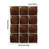 12pcs 6cm Christmas Ball Ornaments Round Shape Gold Hanging Caps Flocked Christmas Hanging Ball Vintage Style