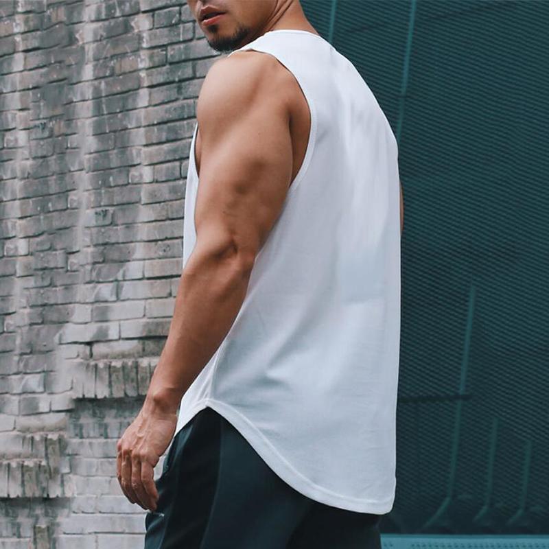 Muscleguys Mesh Gym Clothing Muscle Guys Singlets Quick Dry Stringer Tank Top Men Fitness Sleeveless Sports Tank Tops