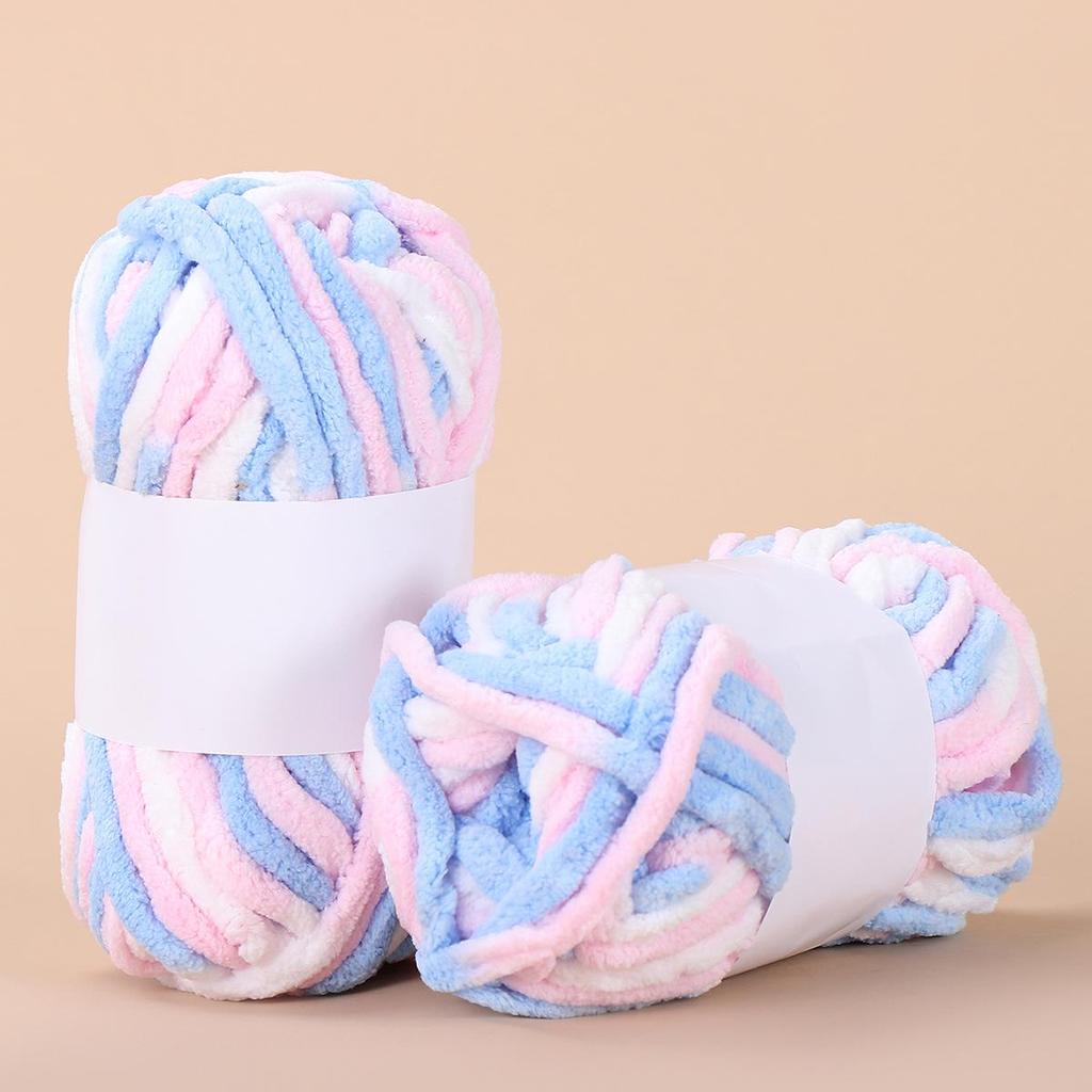 50g Ice Thread Thick Wool Yarn Ball for DIY Knitting and Weaving Projects