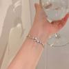 Bracelet Perle Irregulière Forme Spéciale Française Bracelet Femmes Niche Luxe Léger Exquis Doré Demi-Bracelet Bracelet Accessoires