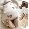 Knitted Toddler Shoes Cute Bow Floor Crawling Socks New Walking Shoes  for 0-12Months Newborn