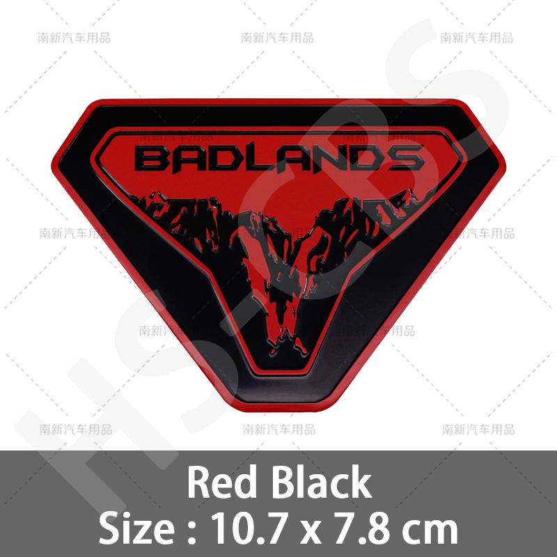 

3D Алюминиевые Наклейки на Автомобиль Badlands Наклейка на Заднюю Крышку Багажника Значок Эмблема Декоративная Наклейка для Кузова Автомобиля Внешние Аксессуары красный черный