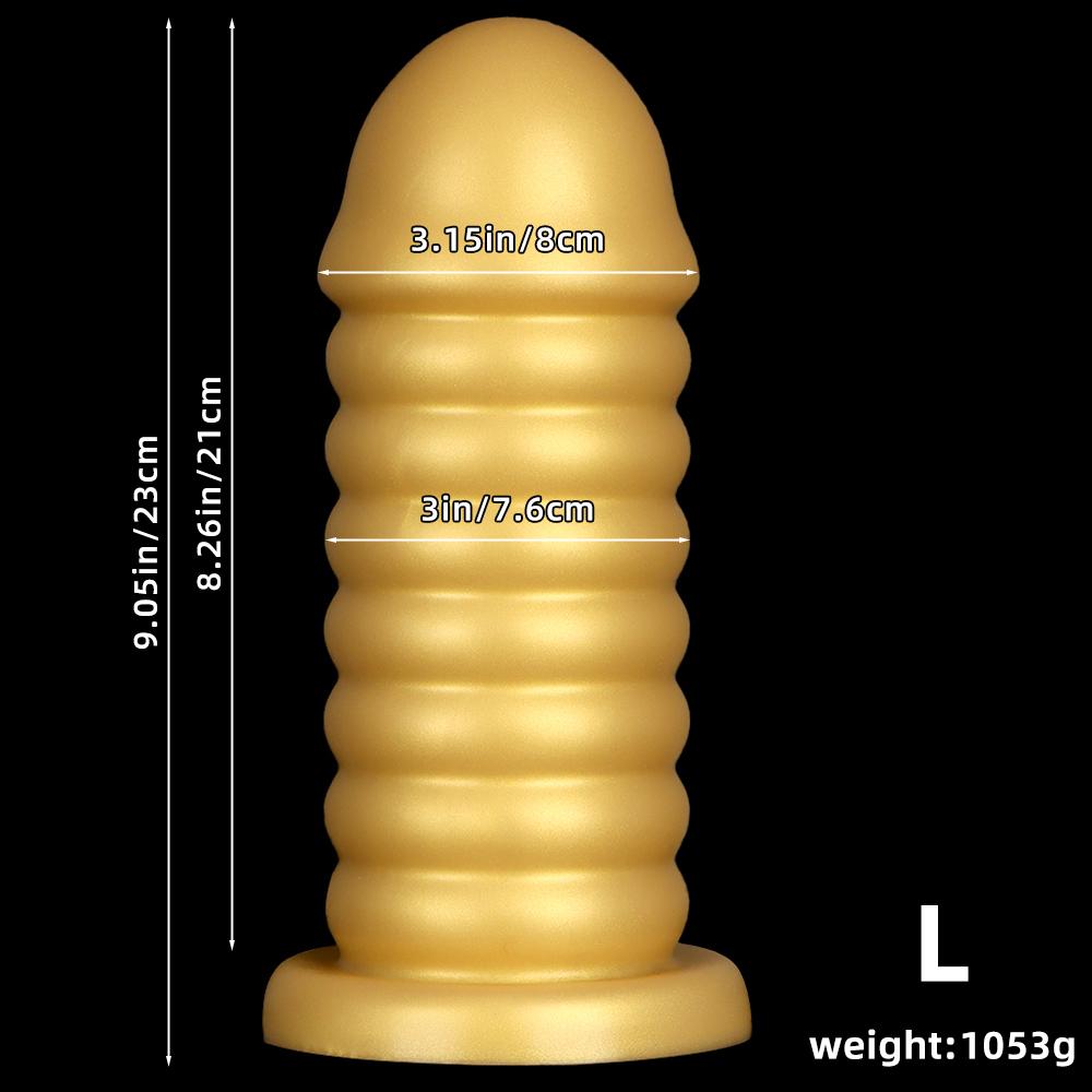 8cm Silicone Suction Cup Butt Plug Fisting Sex Toys Masturbator Big Dildo Gay BDSM