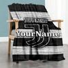 Juventus Customize Your Name Blanket Cozy Customizable Blanket Soft & Cozy Throw For Couch Office Chair Picnics Sofa All-Season Use