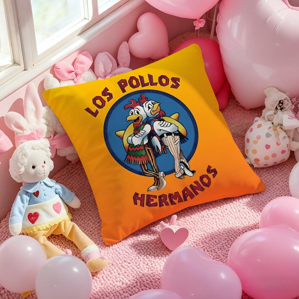 L-Los Pollos H-Hermanos Kissenbezug Musterbedruckte Kissenhülle für Wohnzimmer-Sofakissenbezug & Schlafzimmerdekoration