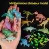 28Pcs Mini Luminous Dinosaurs Toys Action Figures Glow In The Dark Baby Boys Gift For Children Novelty Model Decoration Toy