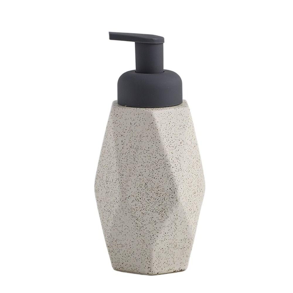 

Multi-shape Lotion Foamer Dispenser Ceramic Foam Pump Bottle Foaming Liquid Soap Dispenser Kitchen White-Diamond type