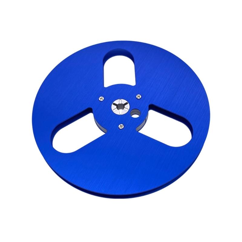 7Inches Magnetic Tape Spool Aluminum Tape Reel with 3 Holes Open Reel Audio Aluminum Takeup Reel 7'' Multi-Color