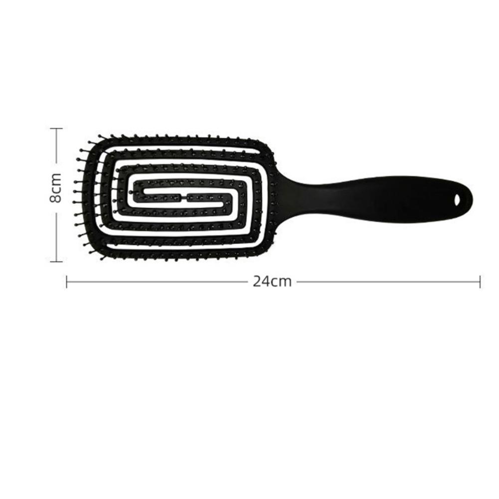 Kunststoffe Anti Klit Haarbürste Rosa/Grün/Lila/Schwarz Haar Kopfhaut Kamm Kopfhaut Massage Kamm Frauen
