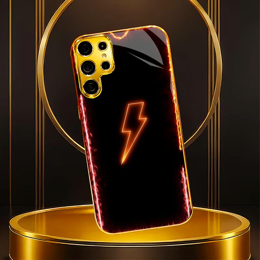 Lightning faddish cellphone new Bestseller model PhoneCase Glass PhoneCase for Samsung Galaxy S26 S25 S24 S23 S22 FE,Ultra,Plus