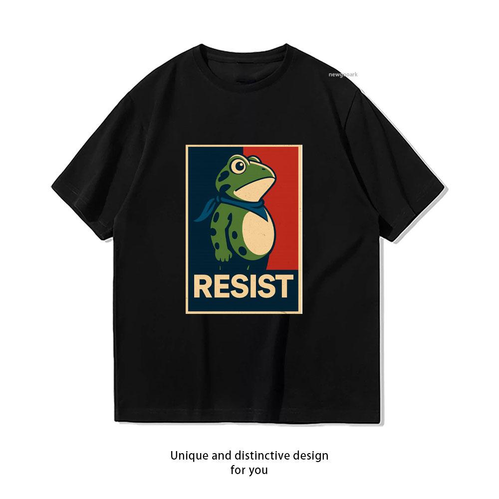 

Portland Frog Protest Essential TShirt Women Unisex Casual Cotton Graphic T Shirts Classic Oneck Shirt Unisex Adult Shortsleev 4XL
